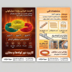 المنت سیمی سیلیکونی یخ زدایی (1.8 میل) 12 متری 220 ولت کره ای (120 وات) نصب با چسب المینیوم - تصویر 2