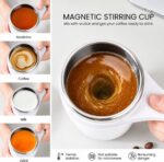 ماگ همزن اتوماتیک مغناطیسی شارژی (Self Stirring Mug) - تصویر 2